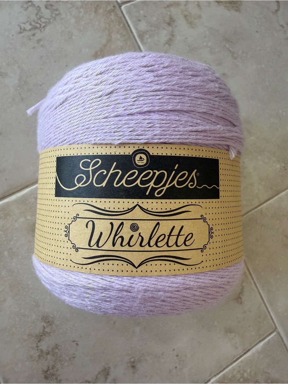 Scheepjes Whirlette Cotton/Acrylic Blend Yarn - Lilac Soft Pastel / Parma Violet